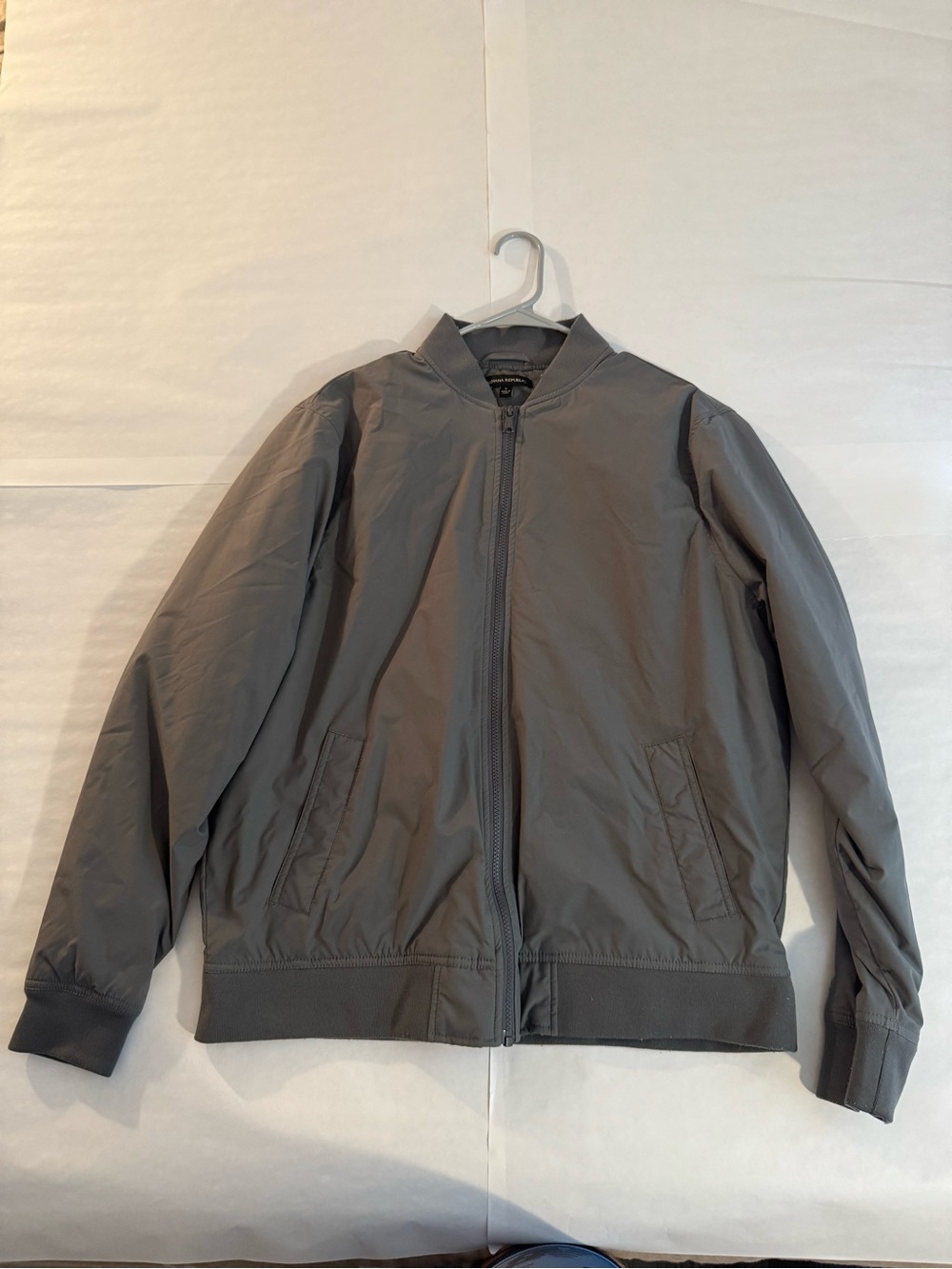 Banana Republic Gray Bomber Jacket